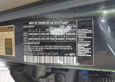 2011 Mercedes-Benz Glk 350 z USA, uszkodzony, nr VIN WDCGG5GB4BF542369